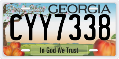 GA license plate CYY7338