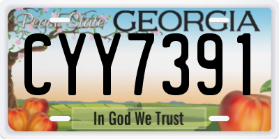 GA license plate CYY7391