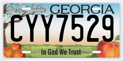 GA license plate CYY7529