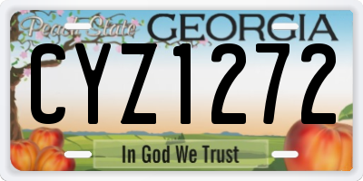 GA license plate CYZ1272