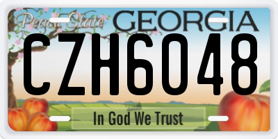 GA license plate CZH6048