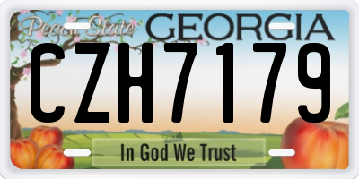 GA license plate CZH7179