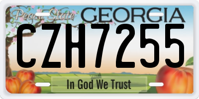 GA license plate CZH7255