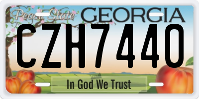 GA license plate CZH7440