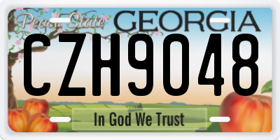 GA license plate CZH9048