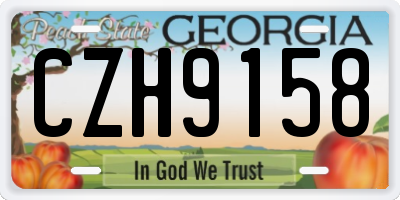 GA license plate CZH9158