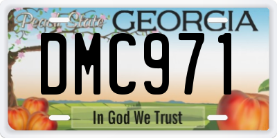 GA license plate DMC971