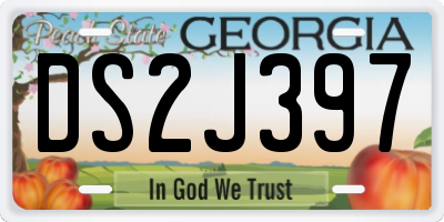 GA license plate DS2J397