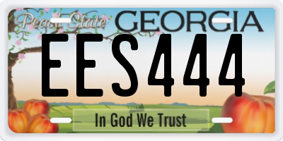 GA license plate EES444