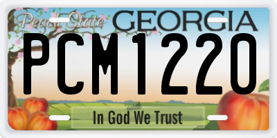 GA license plate PCM1220