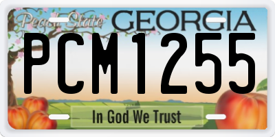 GA license plate PCM1255