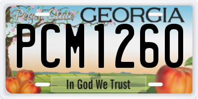 GA license plate PCM1260