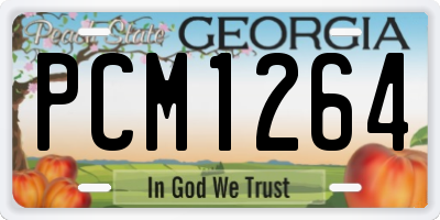 GA license plate PCM1264