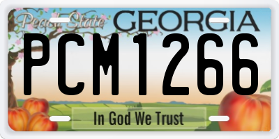 GA license plate PCM1266