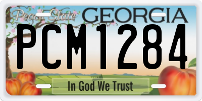 GA license plate PCM1284