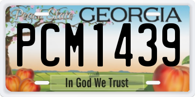 GA license plate PCM1439