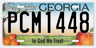GA license plate PCM1448
