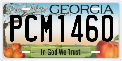 GA license plate PCM1460