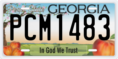 GA license plate PCM1483