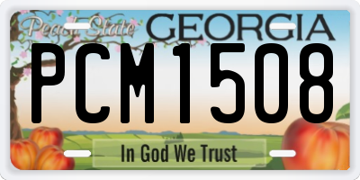 GA license plate PCM1508