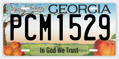 GA license plate PCM1529