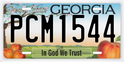 GA license plate PCM1544