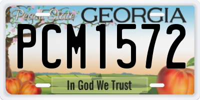 GA license plate PCM1572