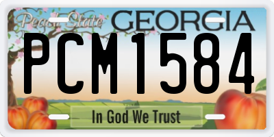 GA license plate PCM1584