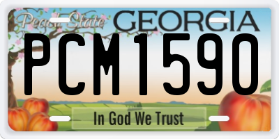 GA license plate PCM1590