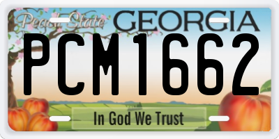 GA license plate PCM1662