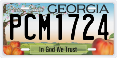 GA license plate PCM1724