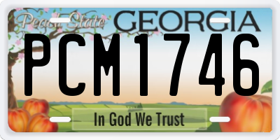 GA license plate PCM1746
