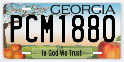 GA license plate PCM1880