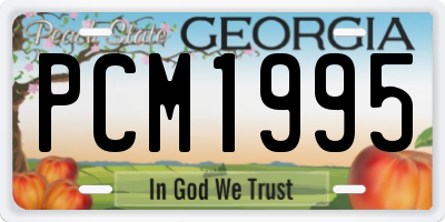 GA license plate PCM1995
