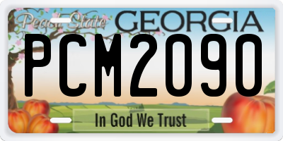 GA license plate PCM2090