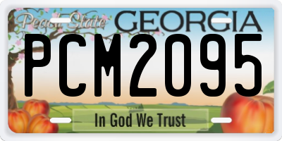 GA license plate PCM2095