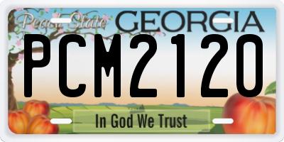 GA license plate PCM2120