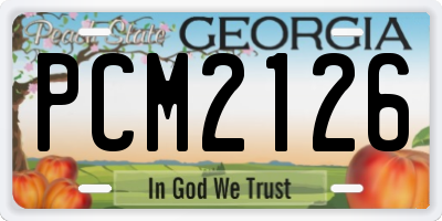 GA license plate PCM2126
