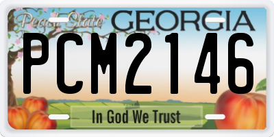 GA license plate PCM2146