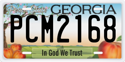 GA license plate PCM2168