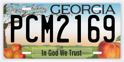 GA license plate PCM2169