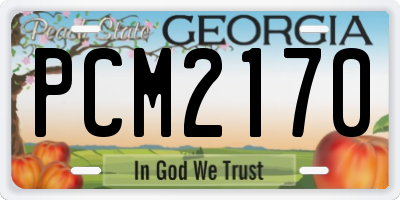 GA license plate PCM2170