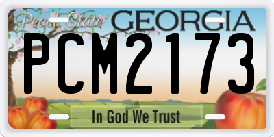 GA license plate PCM2173