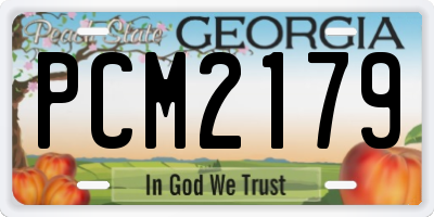 GA license plate PCM2179