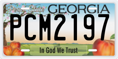 GA license plate PCM2197