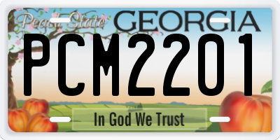 GA license plate PCM2201