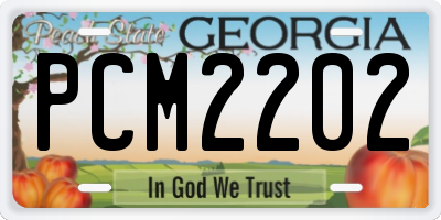 GA license plate PCM2202