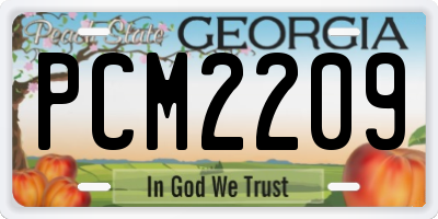 GA license plate PCM2209