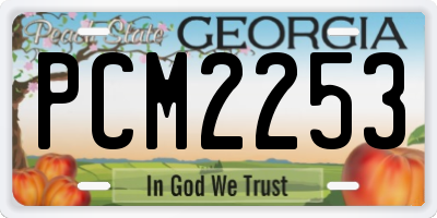 GA license plate PCM2253