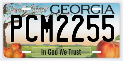 GA license plate PCM2255